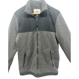 Goodfellow & Co. Zip Up Jacket Sz S Gray Black Long Sleeve Collared‎ Pockets